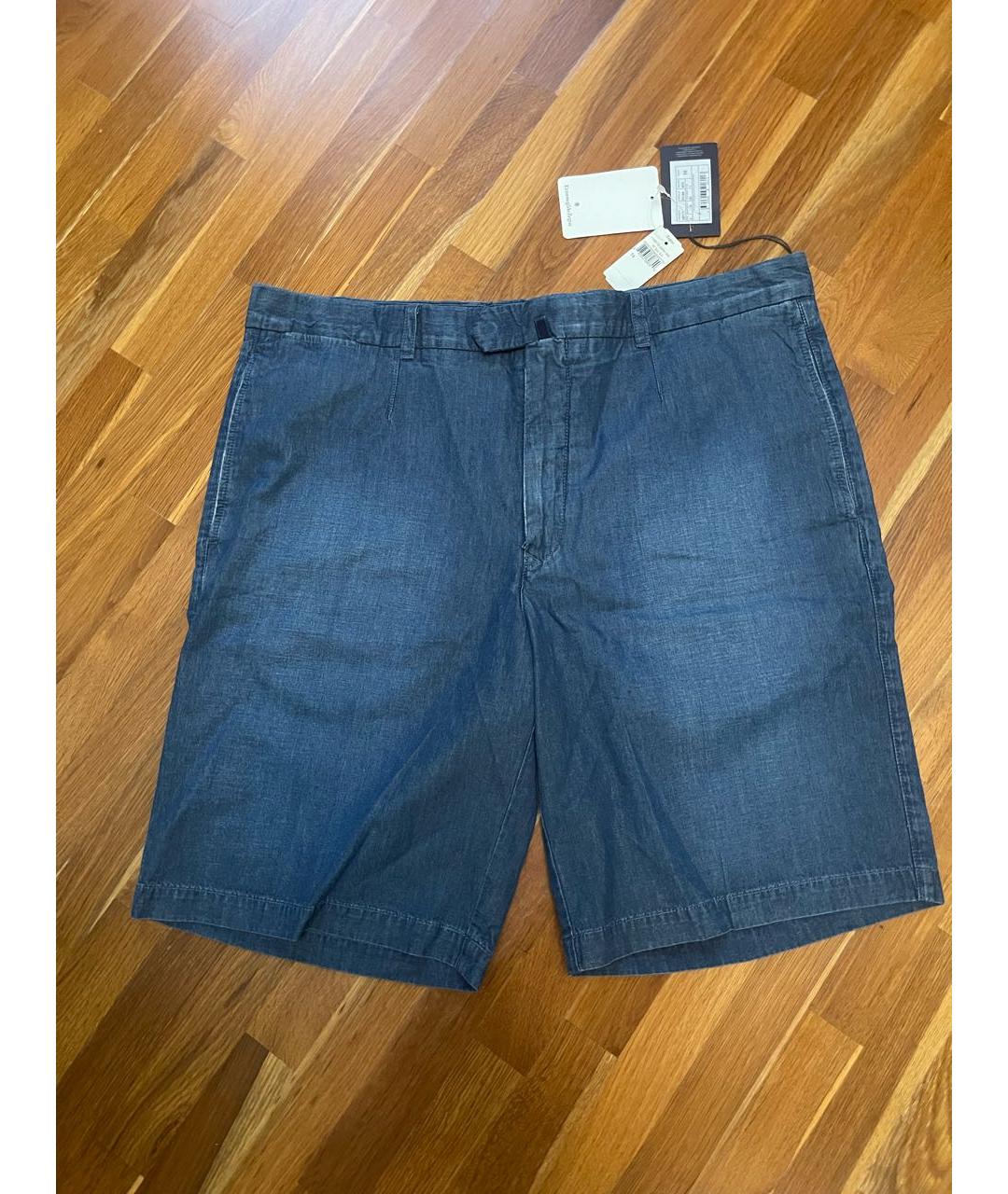 ERMENEGILDO ZEGNA XXX Синие хлопковые шорты, фото 9