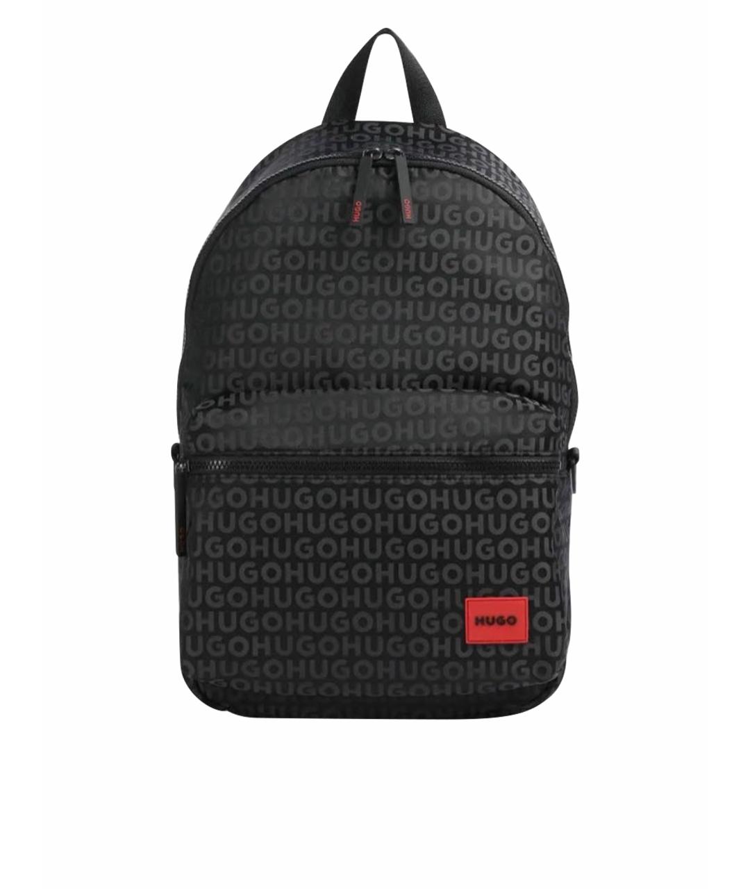 HUGO BOSS Черный тканевый рюкзак, фото 1