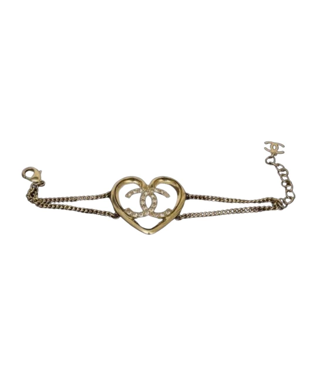 CHANEL Золотой латунный браслет, фото 1