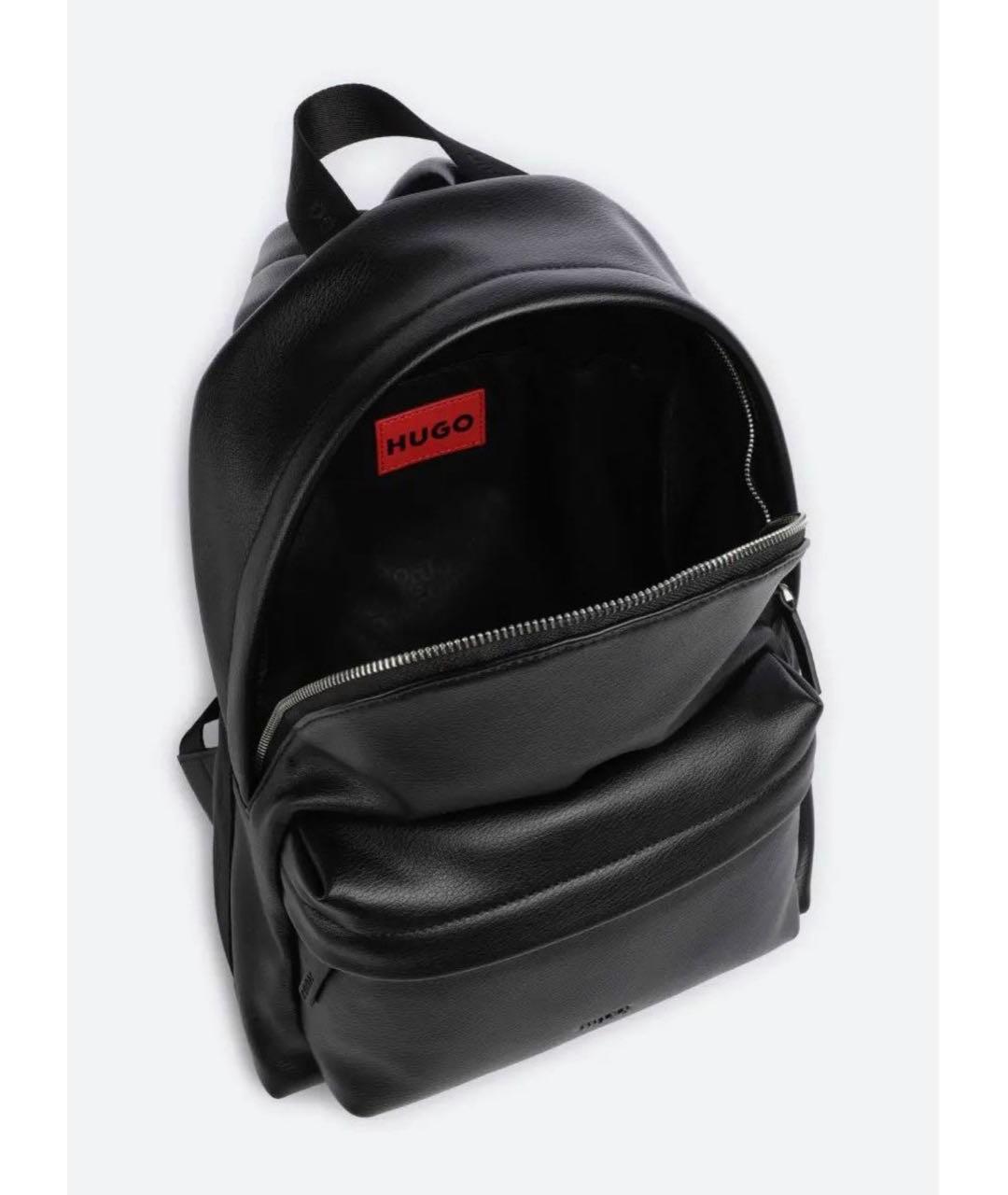 HUGO BOSS Черный тканевый рюкзак, фото 4