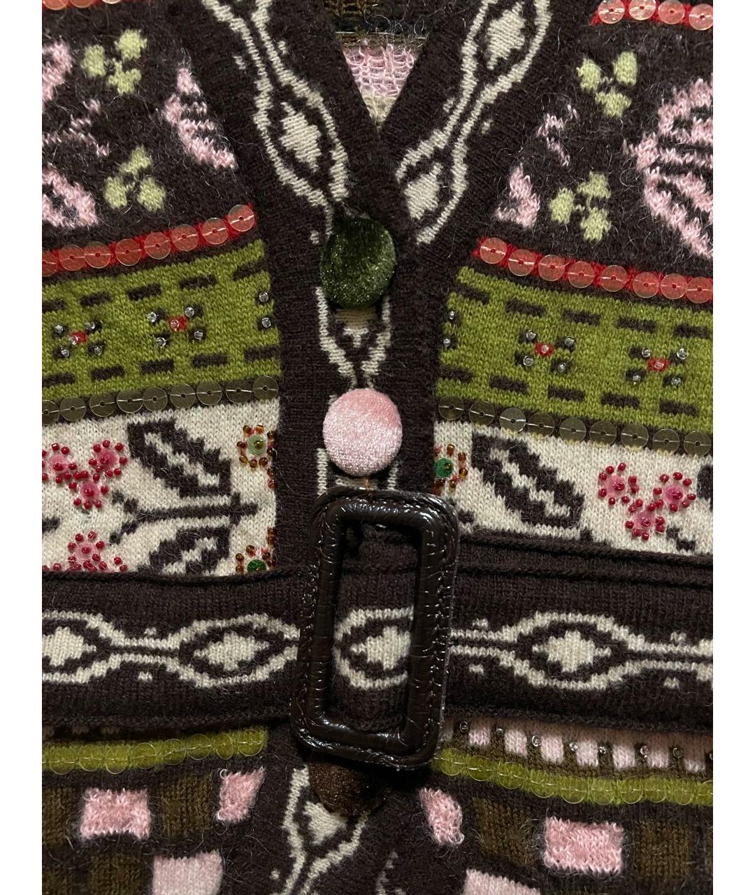 KENZO Мульти шерстяной кардиган, фото 5