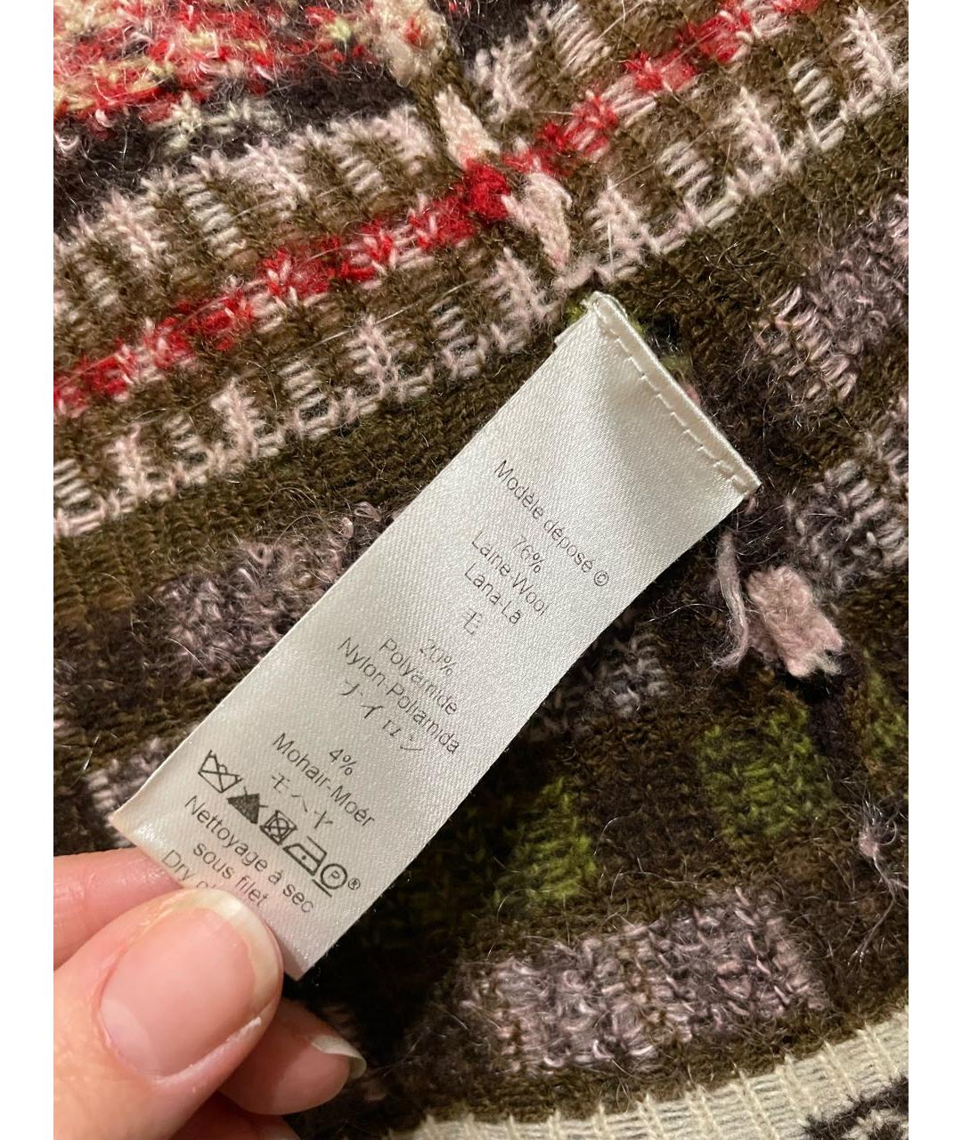 KENZO Мульти шерстяной кардиган, фото 4