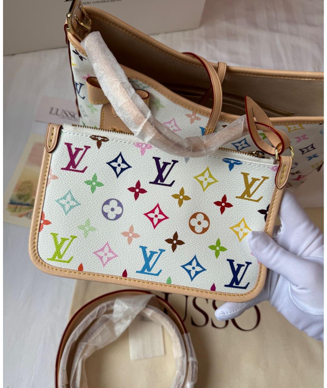 LOUIS VUITTON Мульти кожаная сумка тоут, фото 4