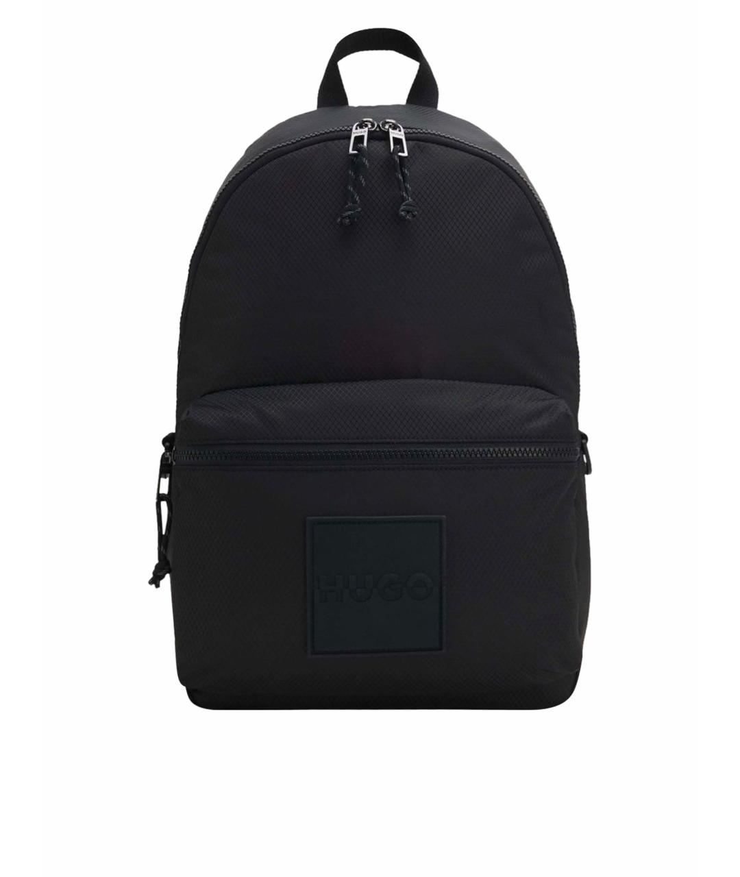 HUGO BOSS Черный тканевый рюкзак, фото 1