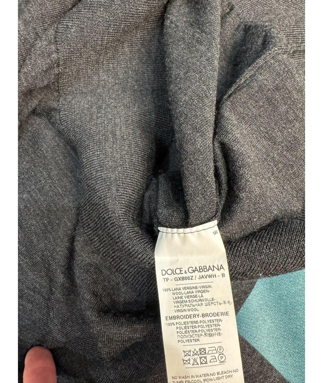 DOLCE&GABBANA Черная шерстяная водолазка, фото 5