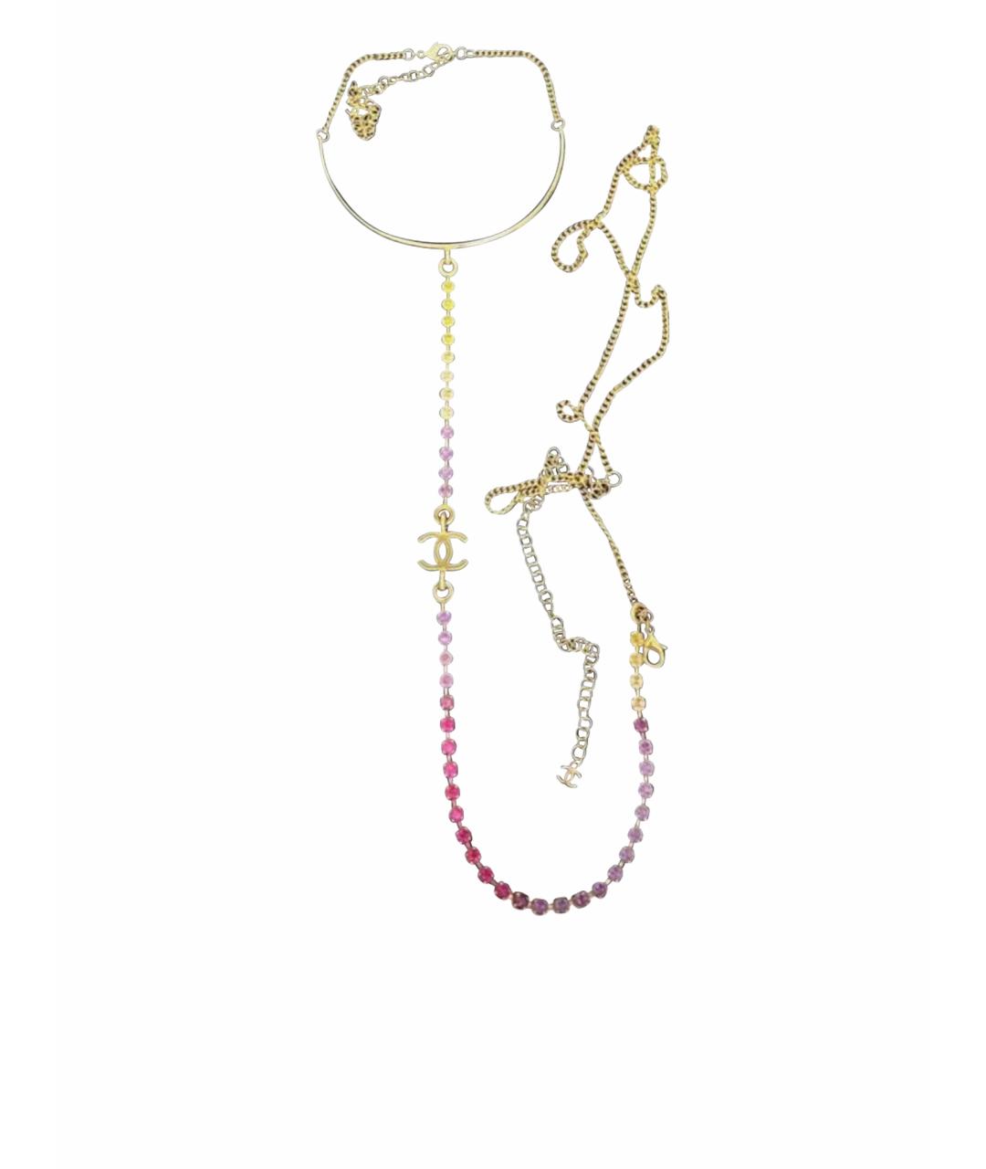 CHANEL Розовая латунная цепочка, фото 1