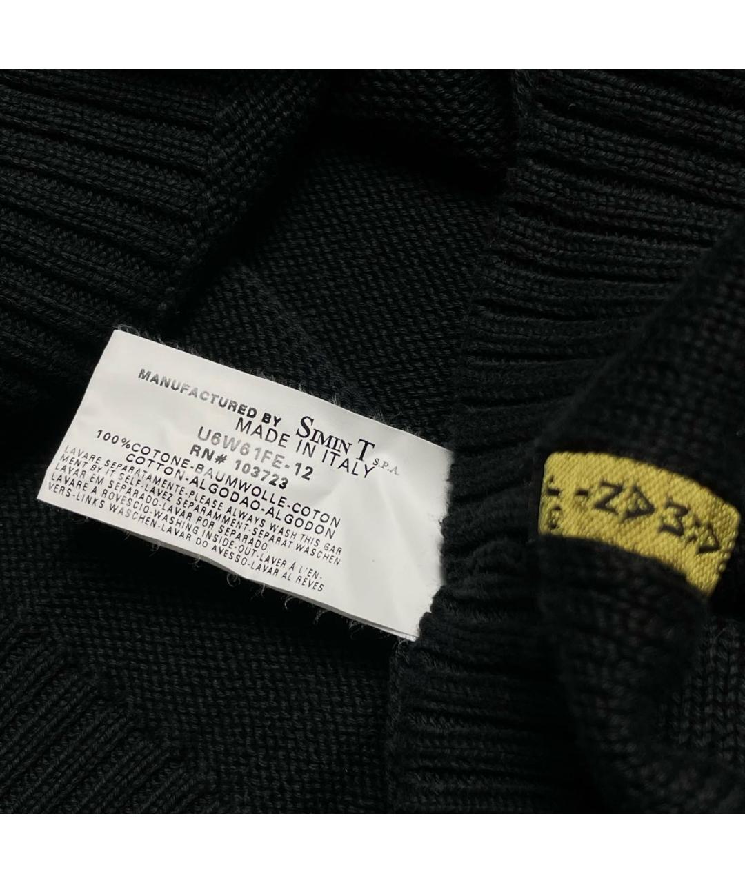 ARMANI JEANS Черный хлопковый джемпер / свитер, фото 7