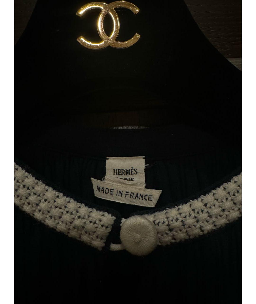 CHANEL Черное хлопковое вечернее платье, фото 2