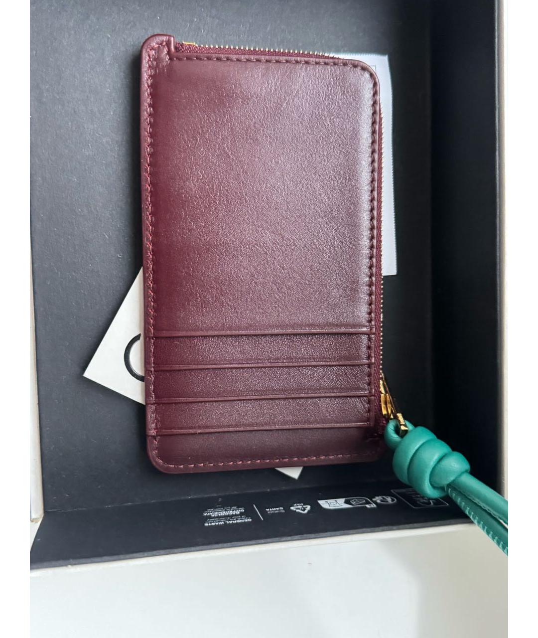 LOEWE Бордовый кожаный кардхолдер, фото 4