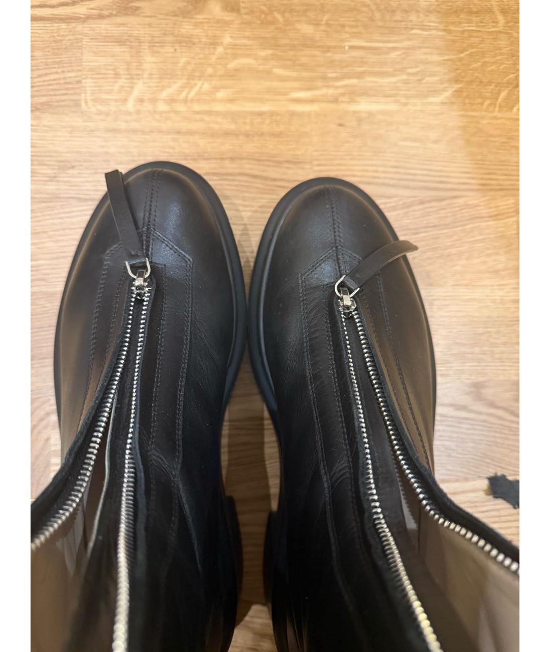 THE ROW Черные кожаные ботинки, фото 3