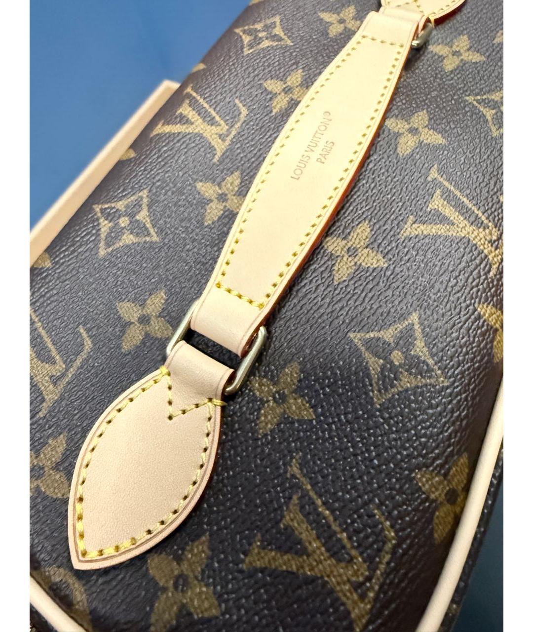 LOUIS VUITTON Коричневая косметичка, фото 6