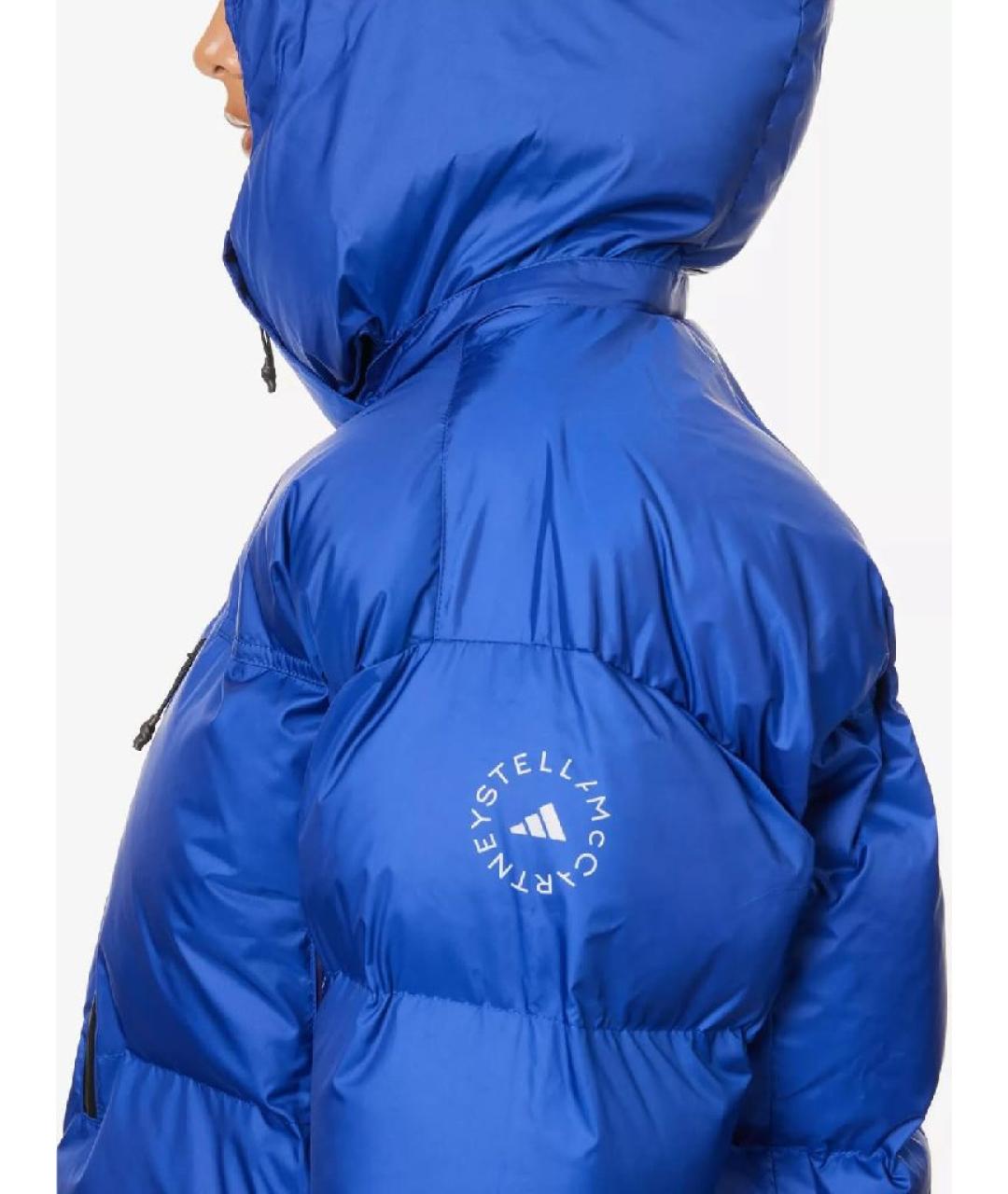 ADIDAS BY STELLA MCCARTNEY Синий полиэстеровый пуховик, фото 5