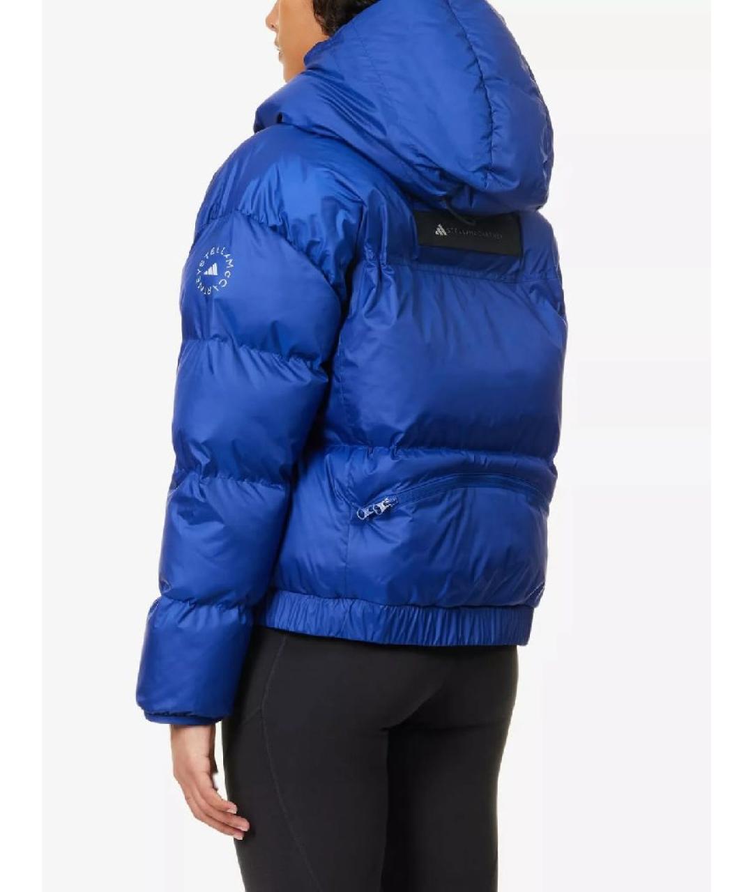ADIDAS BY STELLA MCCARTNEY Синий полиэстеровый пуховик, фото 3