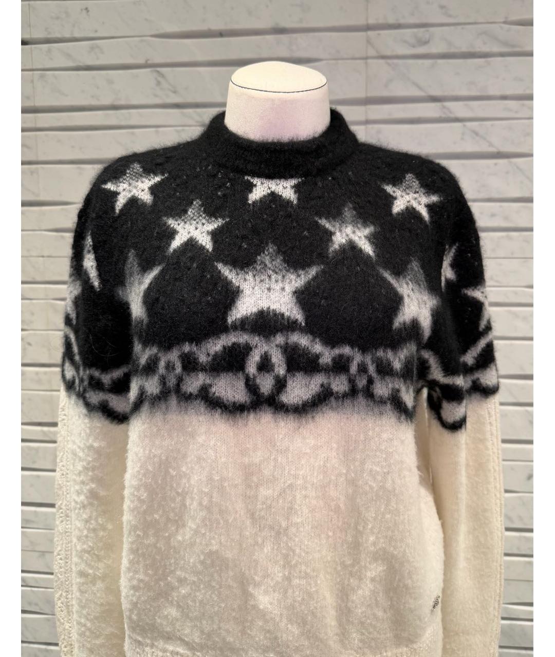 CHANEL Белый кашемировый джемпер / свитер, фото 2