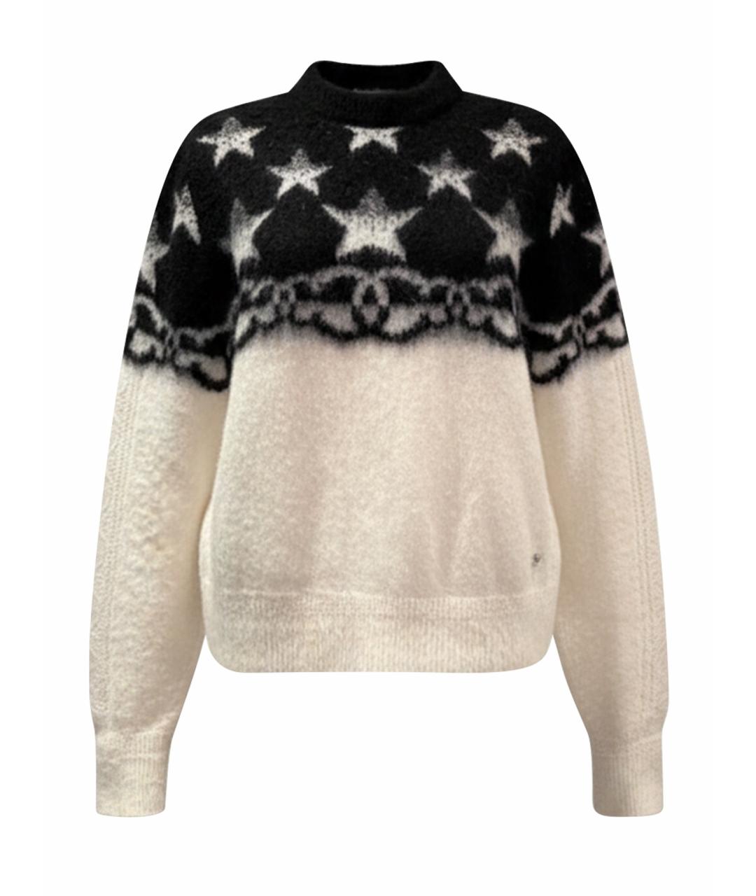 CHANEL Белый кашемировый джемпер / свитер, фото 1