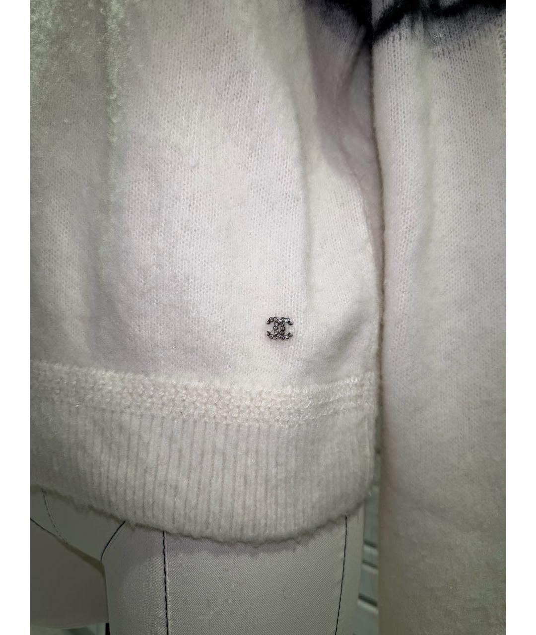 CHANEL Белый кашемировый джемпер / свитер, фото 3