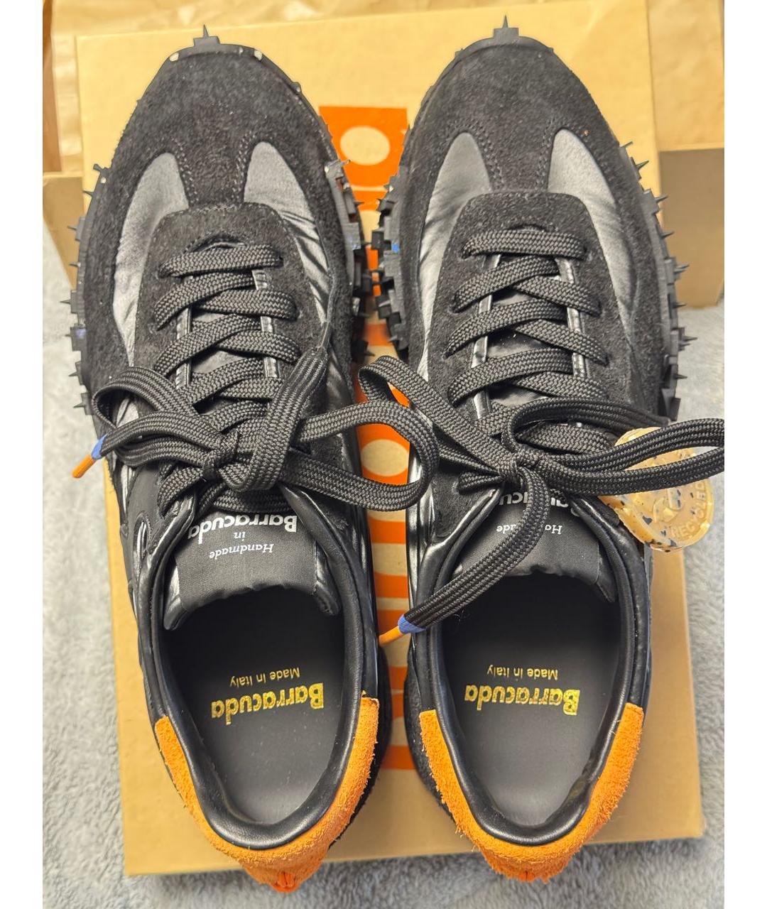 BARRACUDA Черные замшевые кроссовки, фото 4