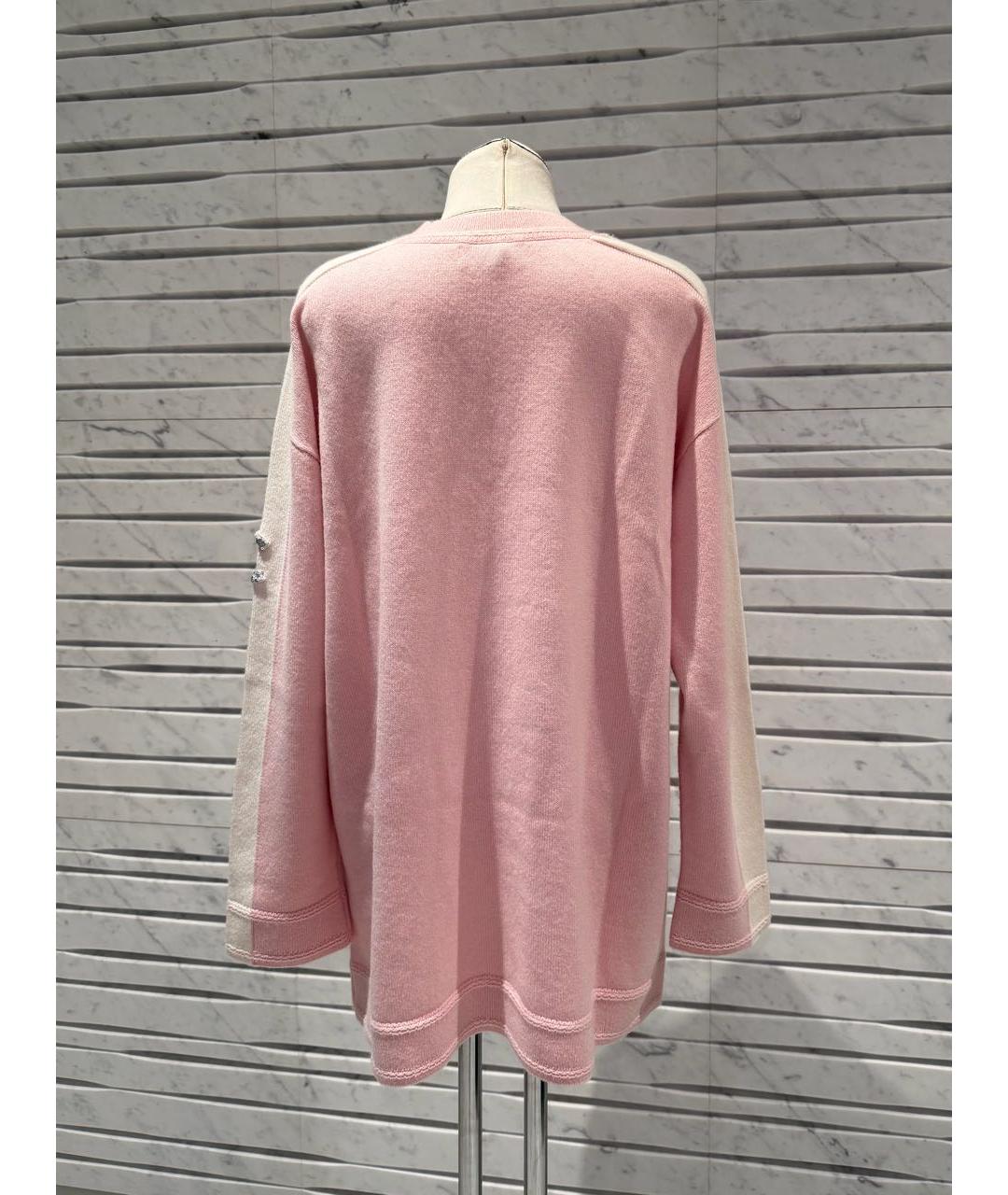 CHANEL Розовый кашемировый джемпер / свитер, фото 3
