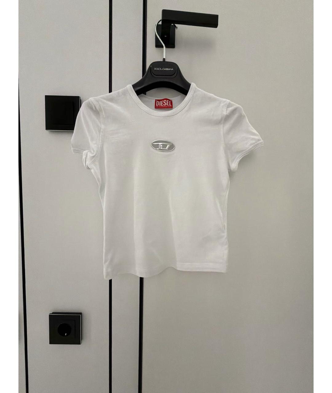 DIESEL Белая футболка, фото 5