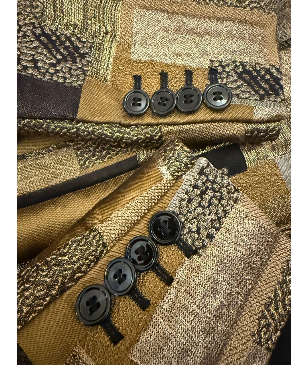 ALEXANDER MCQUEEN Золотой жакет/пиджак, фото 7