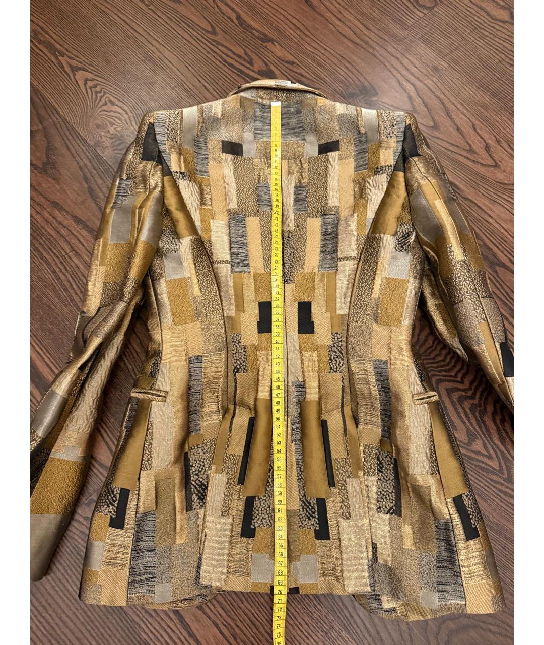 ALEXANDER MCQUEEN Золотой жакет/пиджак, фото 6