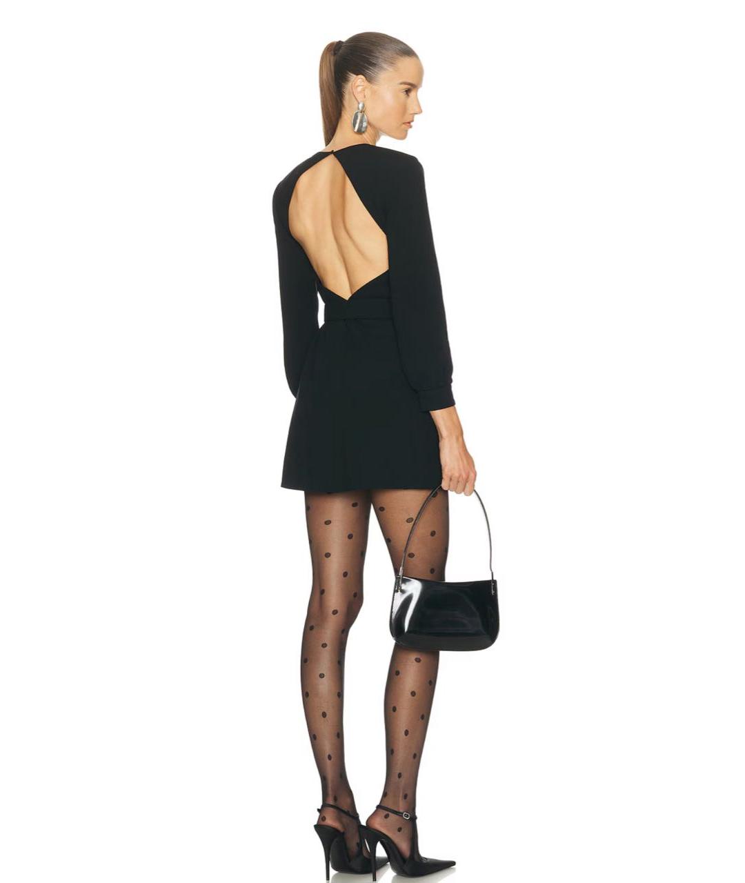 SAINT LAURENT Черное вискозное платье, фото 5