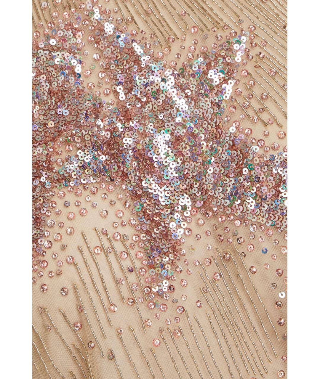 VALENTINO Бежевое полиамидовое коктейльное платье, фото 4