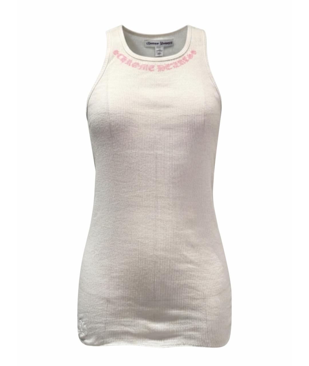 CHROME HEARTS Белая хлопковая майка, фото 1