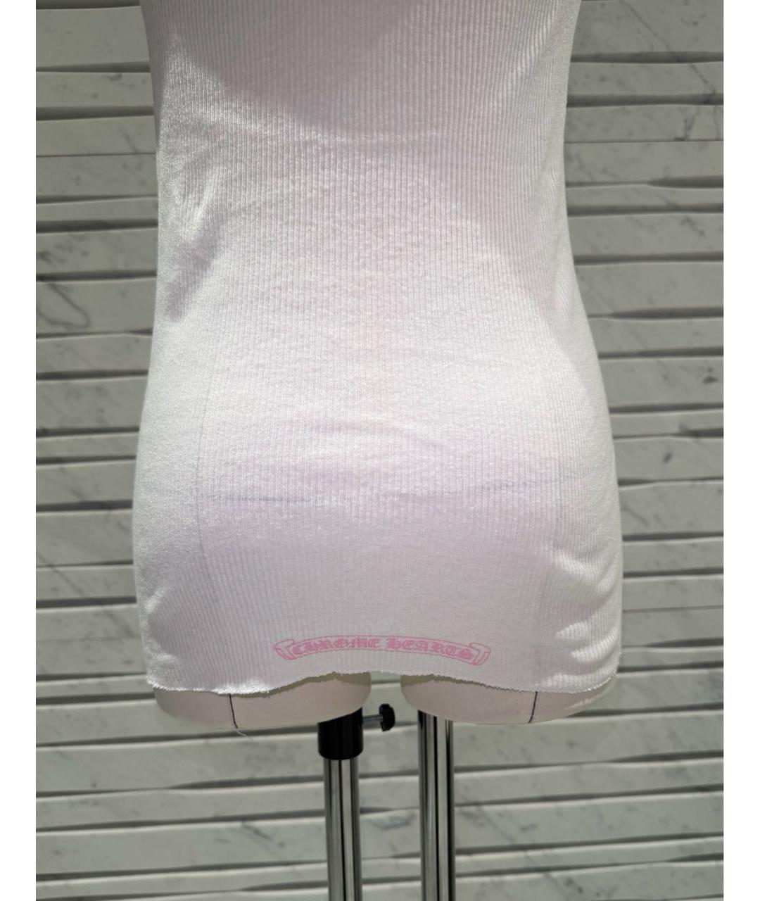 CHROME HEARTS Белая хлопковая майка, фото 6
