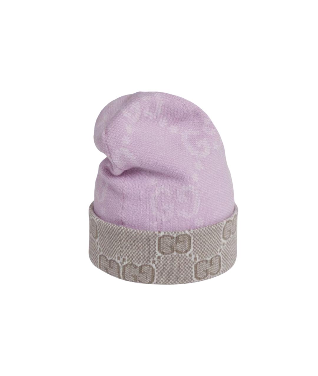 GUCCI Фиолетовая шерстяная шапка, фото 3