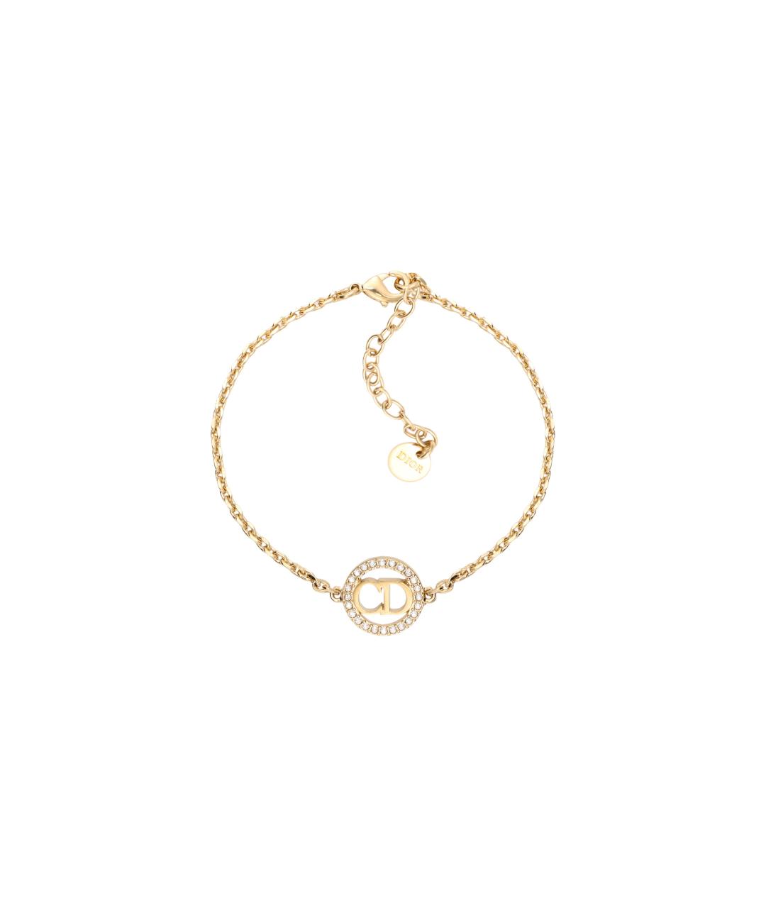 CHRISTIAN DIOR Золотой металлический браслет, фото 1