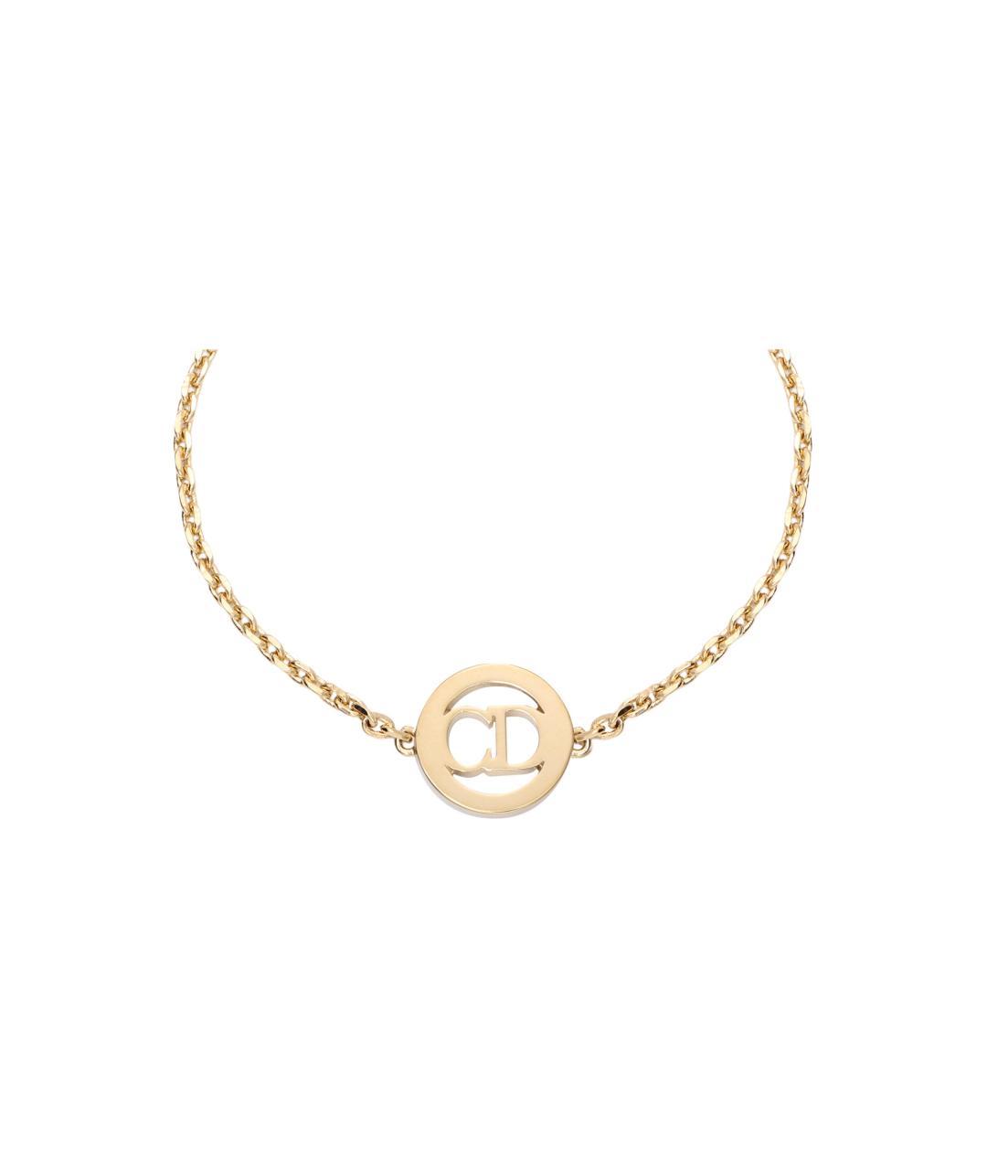 CHRISTIAN DIOR Золотой металлический браслет, фото 3