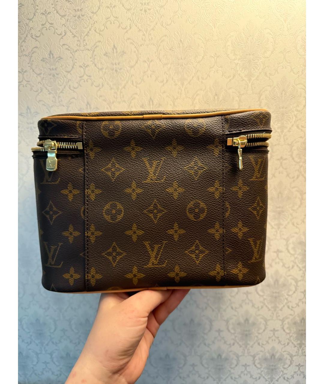 LOUIS VUITTON Коричневая косметичка, фото 3