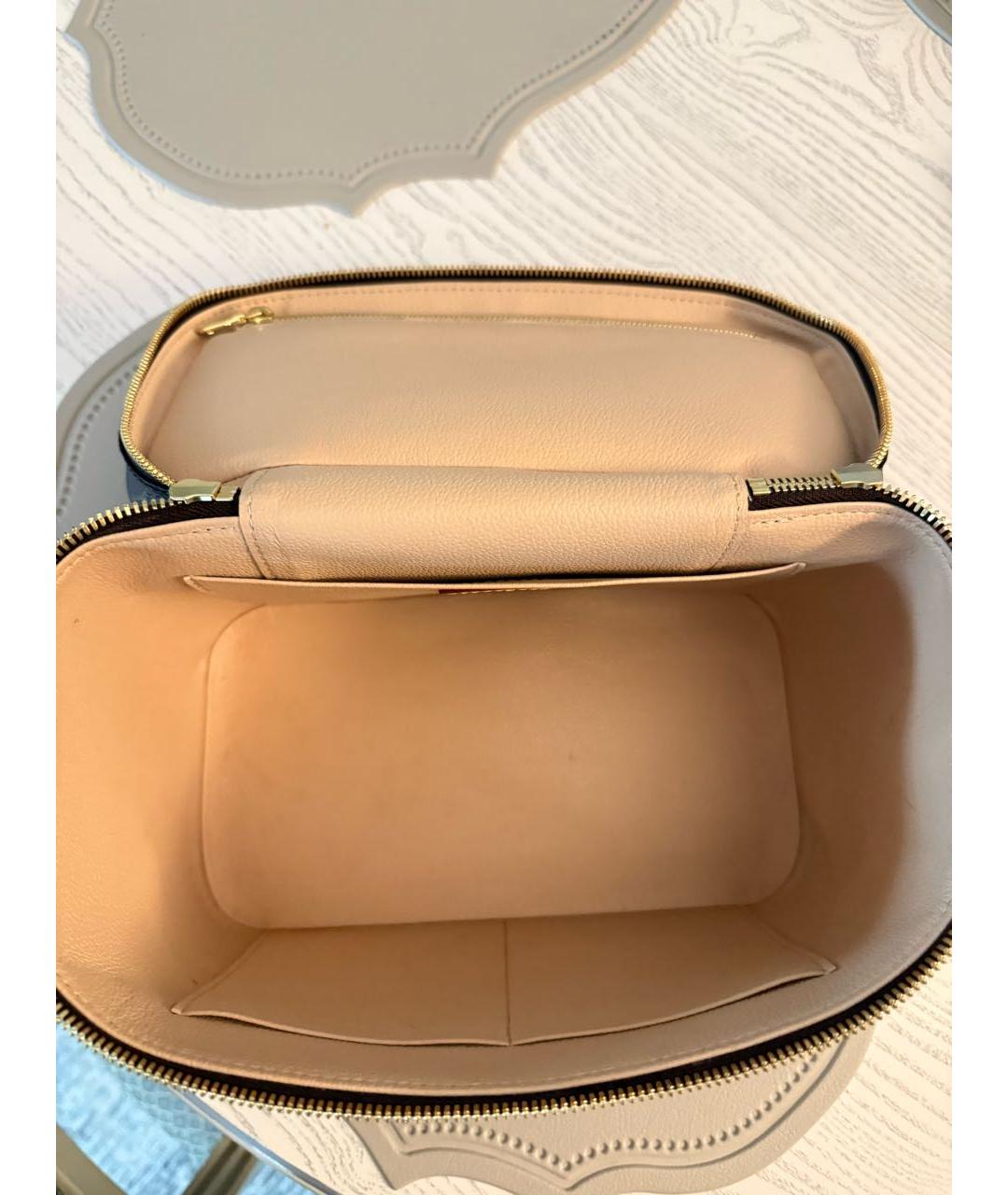 LOUIS VUITTON Коричневая косметичка, фото 4