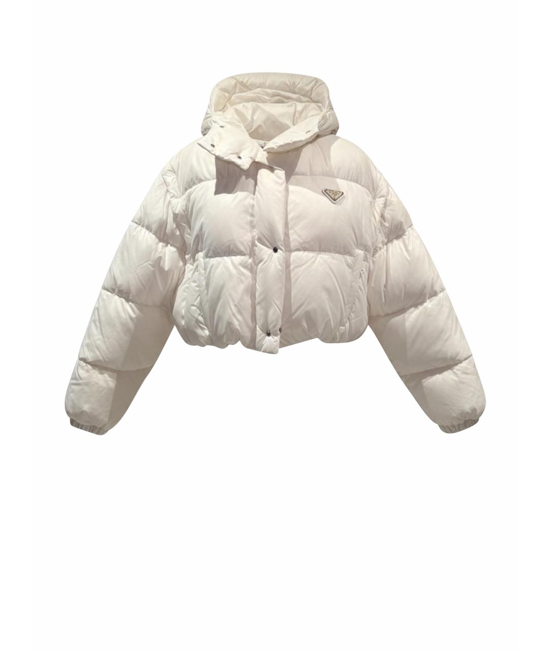 PRADA Белый пуховик, фото 1