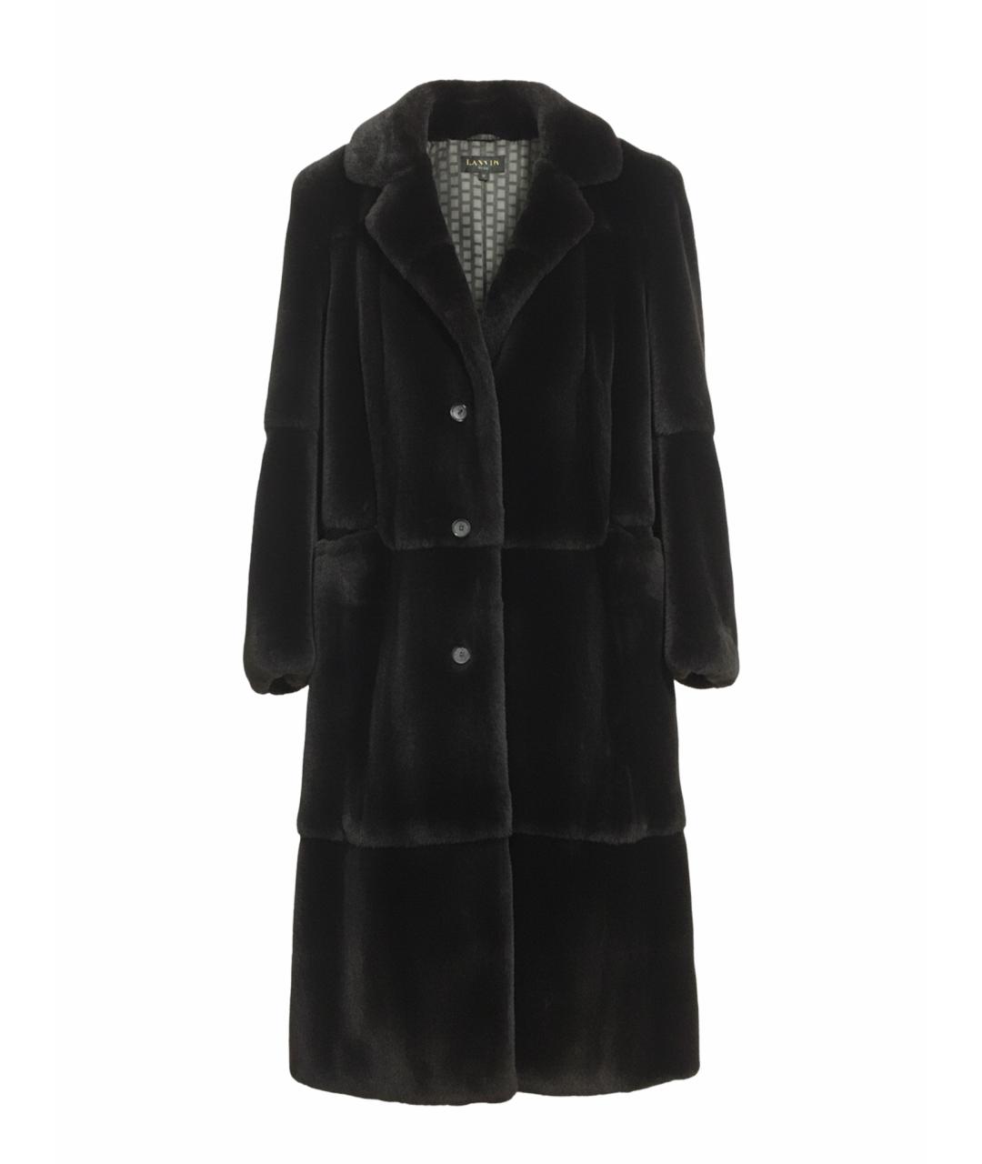 LANVIN Коричневая меховая дубленка/шуба, фото 1