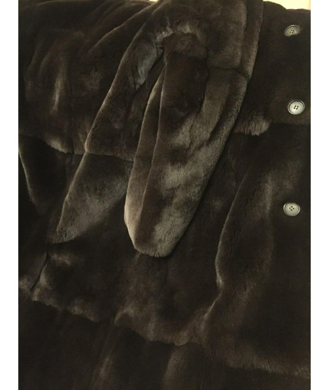 LANVIN Коричневая меховая дубленка/шуба, фото 4