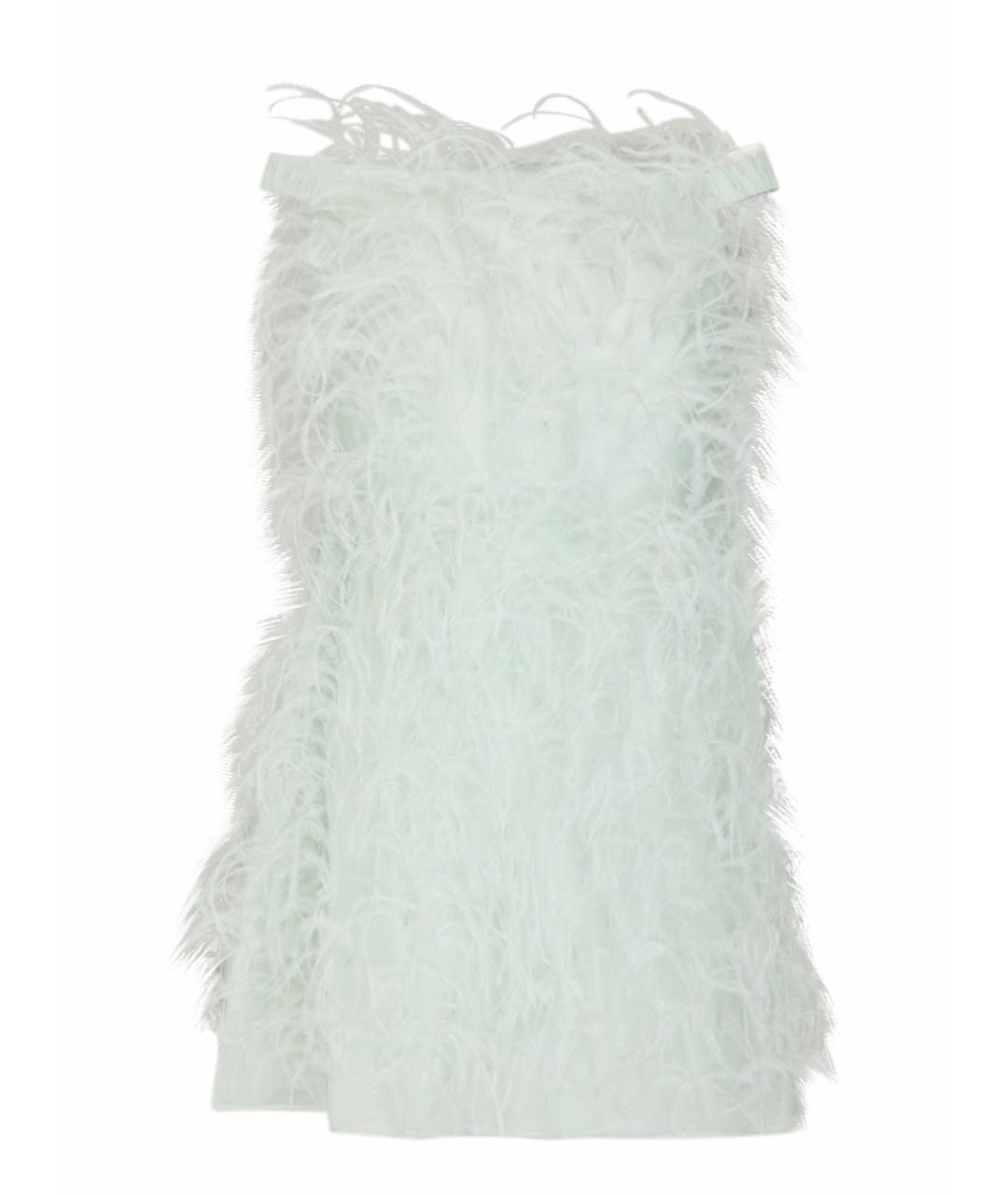 VALENTINO Зеленые шелковое коктейльное платье, фото 1