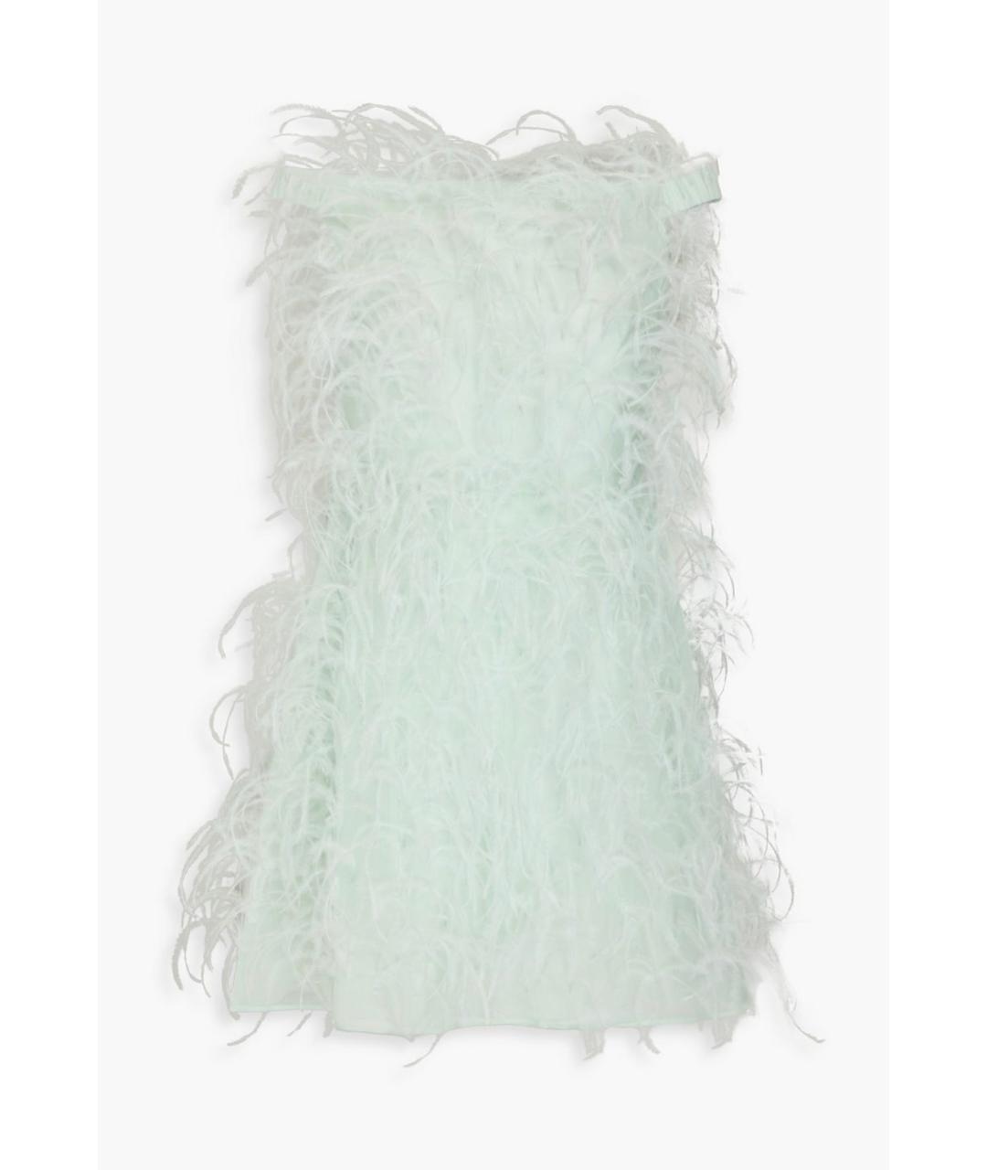 VALENTINO Зеленые шелковое коктейльное платье, фото 4