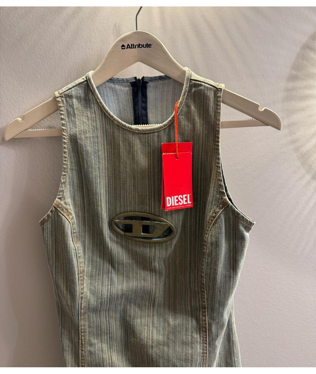 DIESEL Деним повседневное платье, фото 3