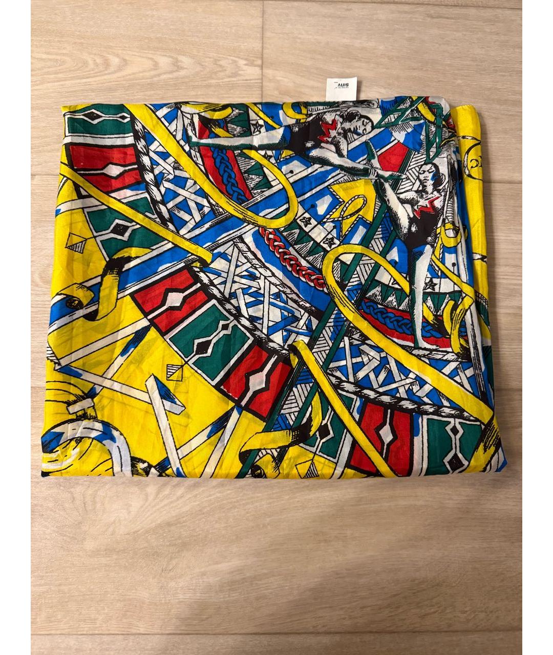 ALEXANDER MCQUEEN Мульти шелковый платок, фото 3