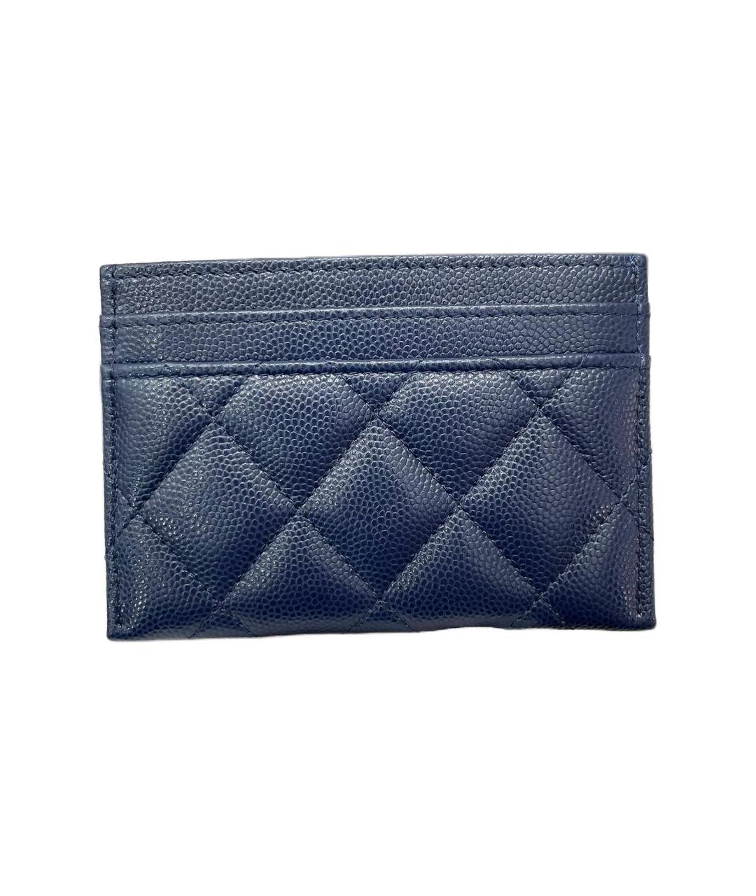 CHANEL Синий кожаный кардхолдер, фото 3