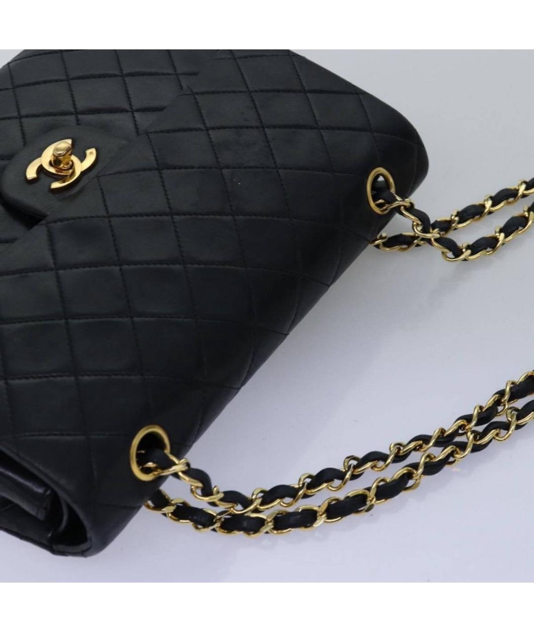 CHANEL Черная кожаная сумка тоут, фото 5