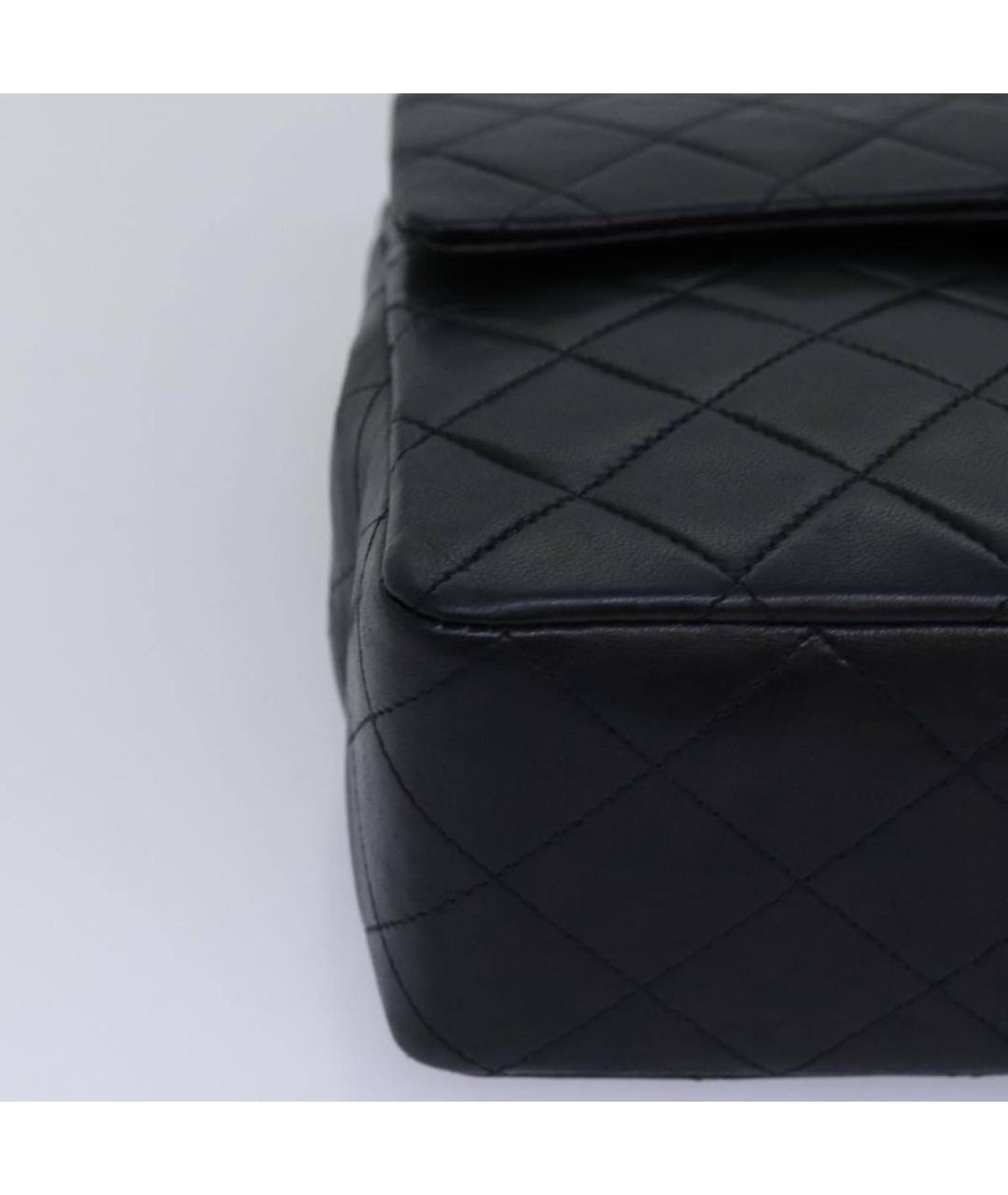 CHANEL Черная кожаная сумка тоут, фото 7