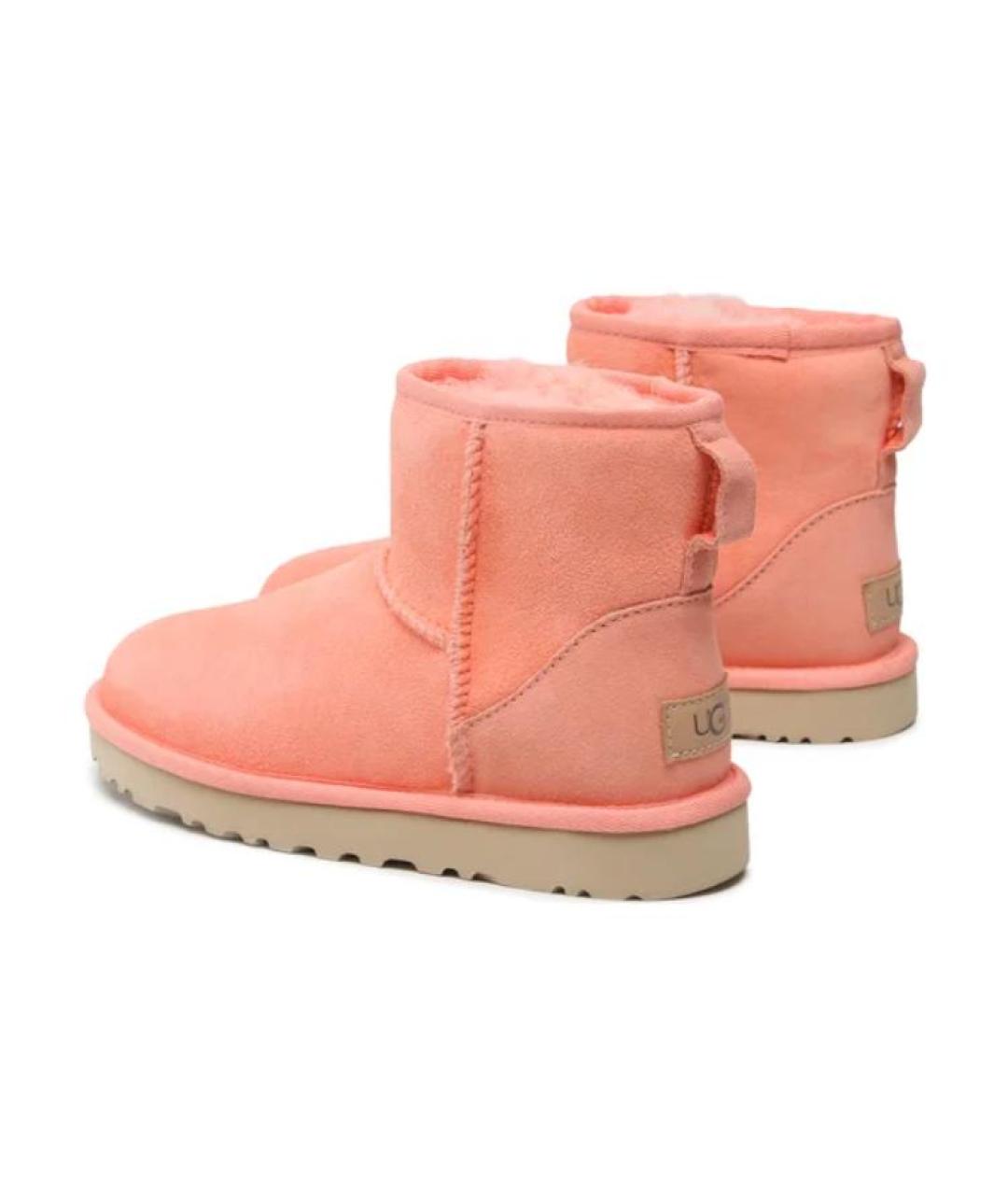 UGG AUSTRALIA Оранжевое замшевые ботинки, фото 3