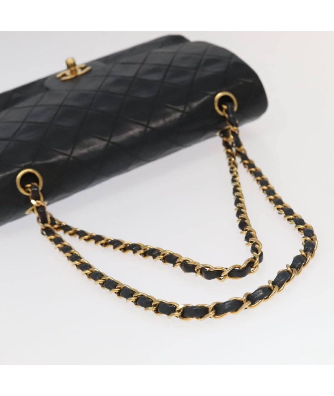 CHANEL Черная кожаная сумка тоут, фото 6