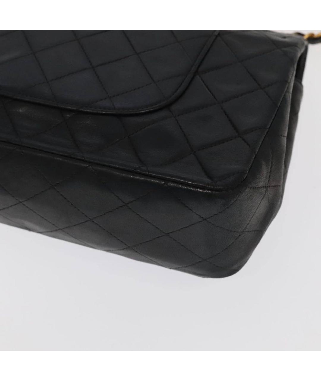 CHANEL Черная кожаная сумка тоут, фото 8