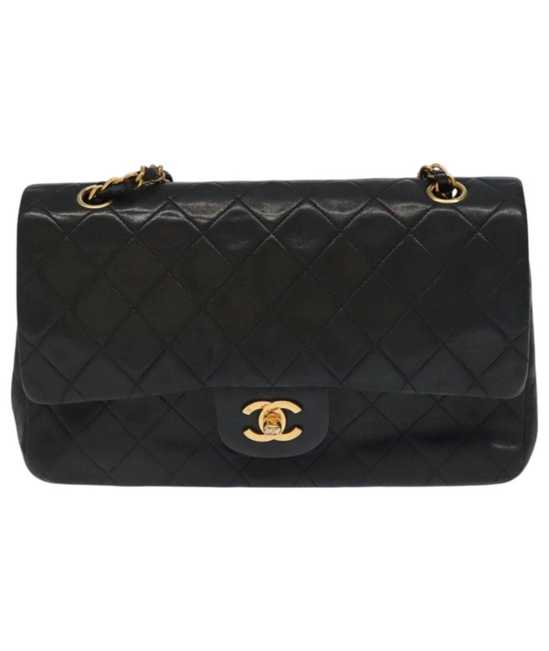 CHANEL Черная кожаная сумка тоут, фото 9