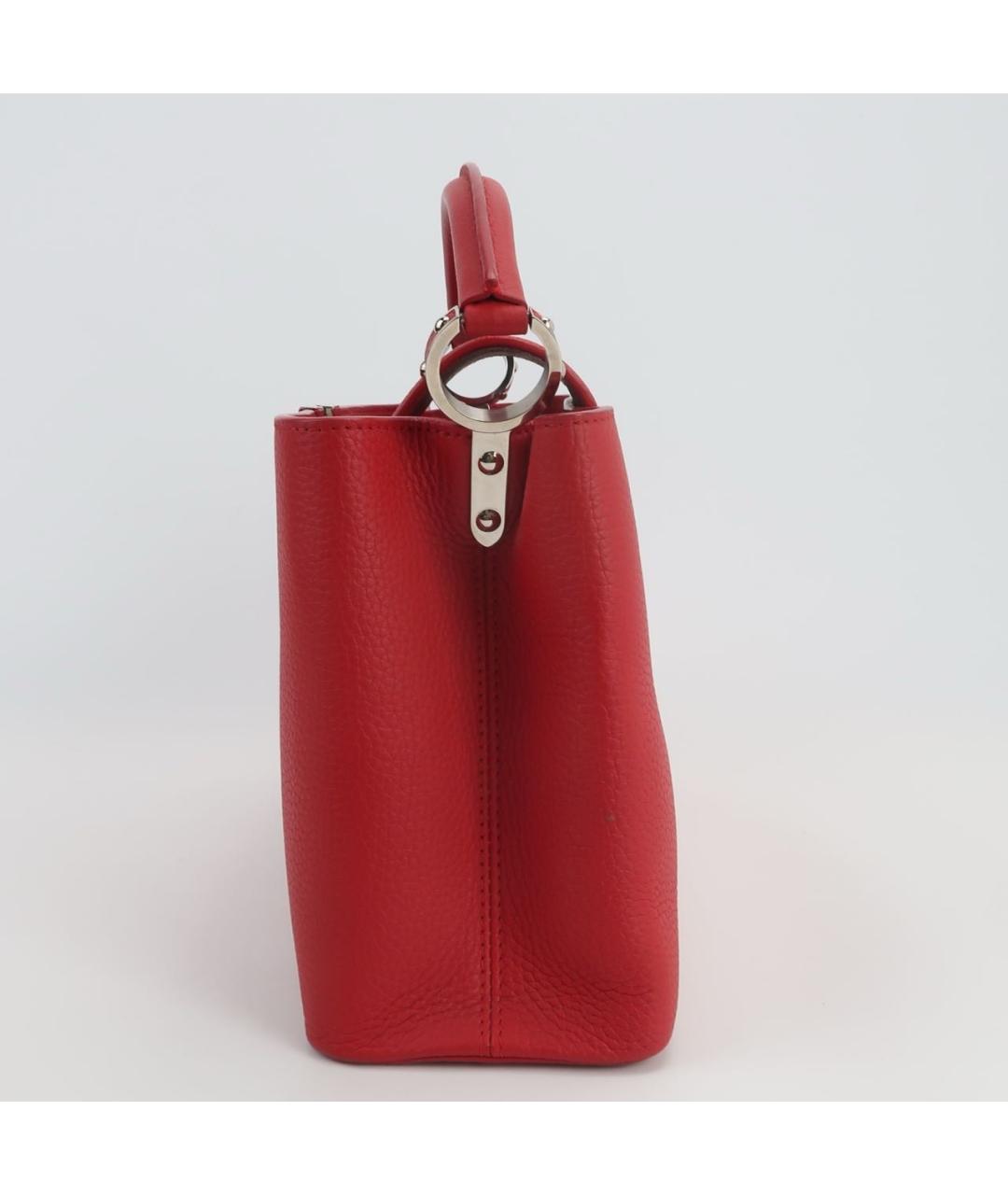 LOUIS VUITTON Красная кожаная сумка через плечо, фото 2