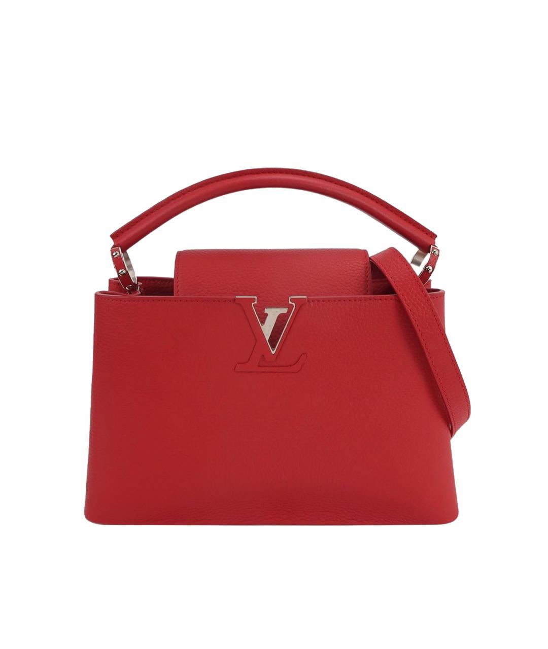 LOUIS VUITTON Красная кожаная сумка через плечо, фото 1